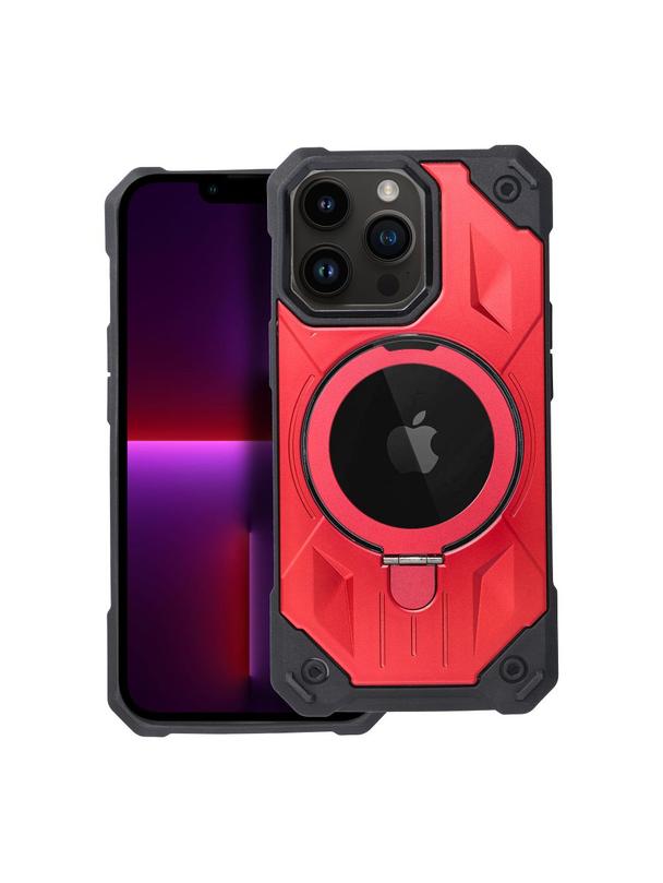 Futerał ARMOR MAG COVER kompatybilny z MagSafe do IPHONE 13 Pro Max czerwony