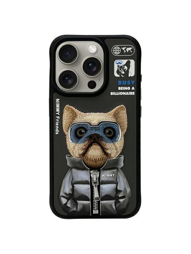 NIMMY futerał COOL&CUTE 2.0 Dog do IPHONE 15 Pro Max czarny