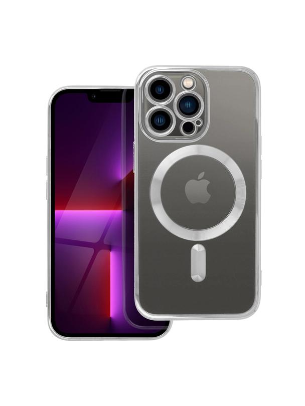 Futerał ELECTRO MAG COVER kompatybilny z MagSafe do IPHONE 13 Pro srebrny