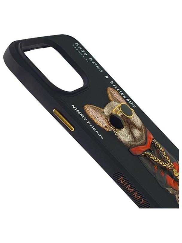 NIMMY futerał GLASSES COOL DOG do IPHONE 15 Pro Max czarny