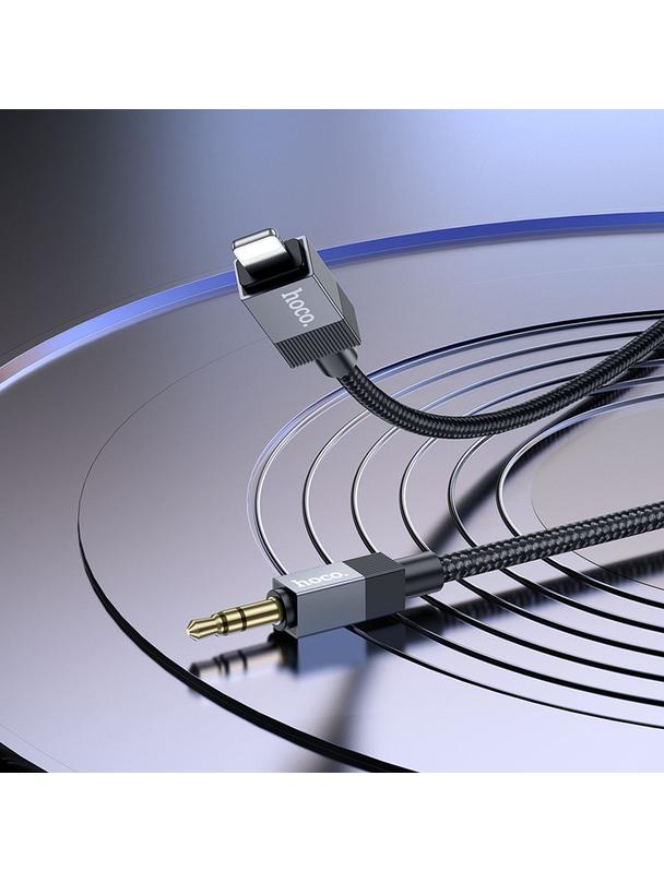 Kabel AUX Jack 3,5 mm (męski) do Lightning (męski) Hoco 1 m UPA32A czarny