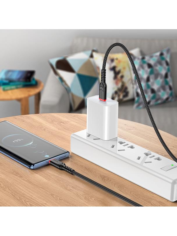 Kabel USB C do USB C Hoco 3A 60W 3 m X59 czarny