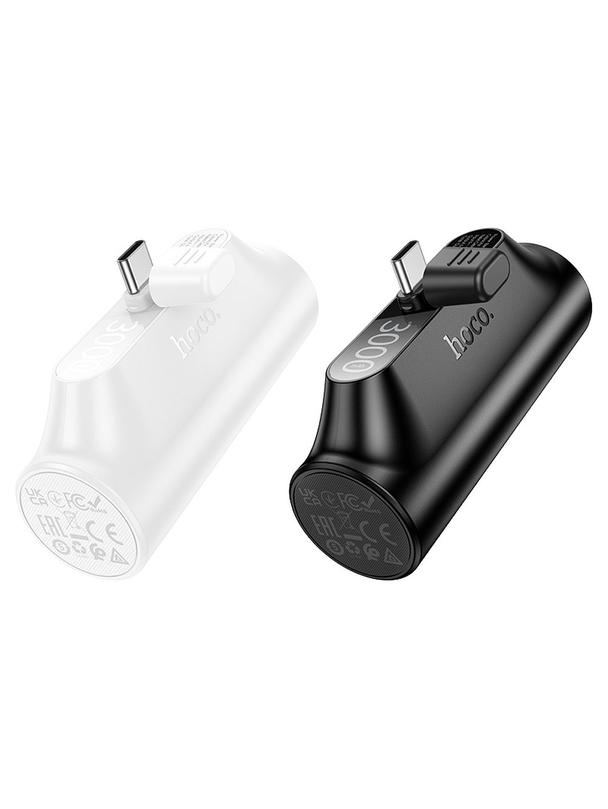 Powerbank Hoco 3000 mAh z wbudowanym złączem USB C J147 czarny