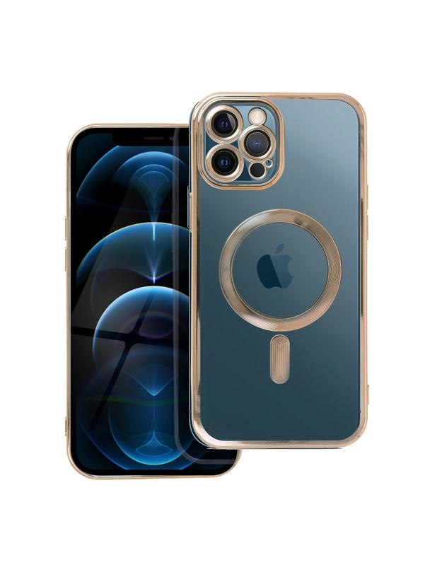 Futerał ELECTRO MAG COVER kompatybilny z MagSafe do IPHONE 12 Pro Max złoty