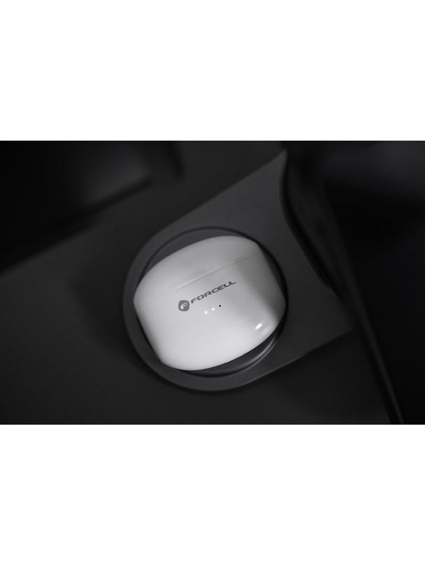 Słuchawki bezprzewodowe douszne Forcell F-Audio TWS Clear Sound białe