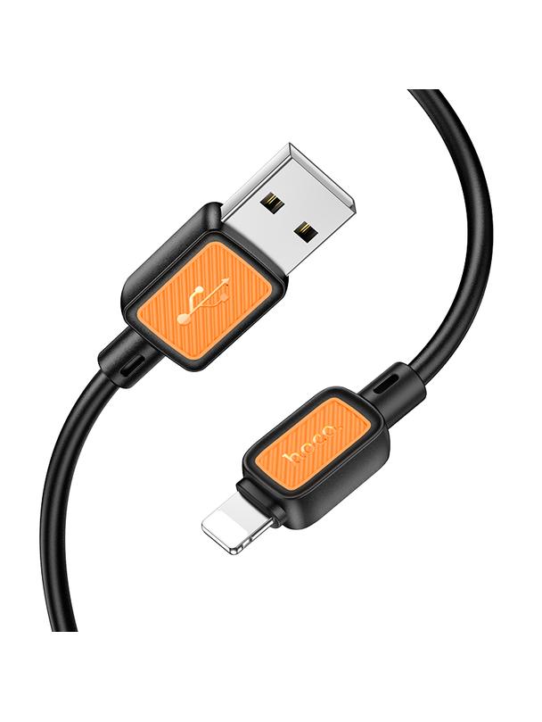 Kabel USB A do Lightning Hoco 2,4A 1 m X108 czarny