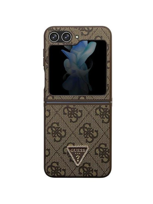 GUESS futerał do SAMSUNG Z Flip 5 GUHCZF5P4TDPW (4G Triangle Strass) brązowy