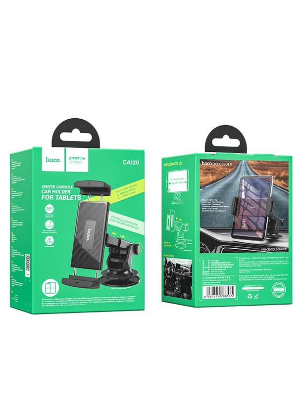 Uchwyt na telefon do samochodu uniwersalny Hoco do szyby / deski CA120 czarny