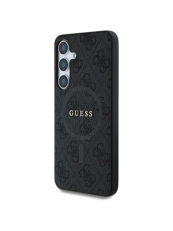 GUESS futerał do SAMSUNG S25 GUHMS25SG4GFRK (Magnetic PU 4G Ring Classic Logo) czarny