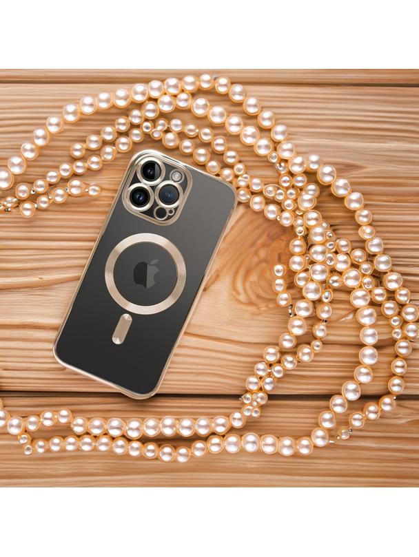 Futerał ELECTRO MAG COVER kompatybilny z MagSafe do IPHONE 15 Pro złoty