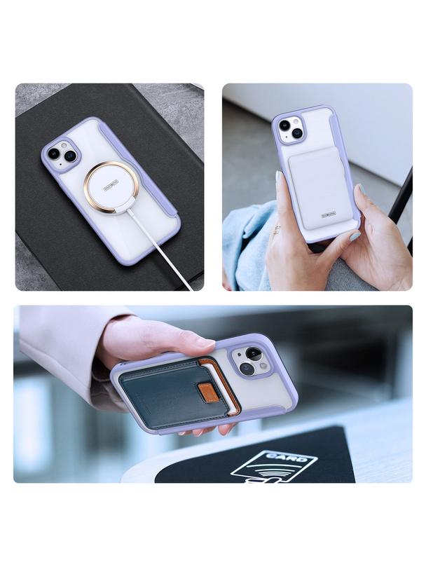 DUX DUCIS kabura SKIN X PRO kompatybilna z MagSafe do IPHONE 15 Plus fioletowa