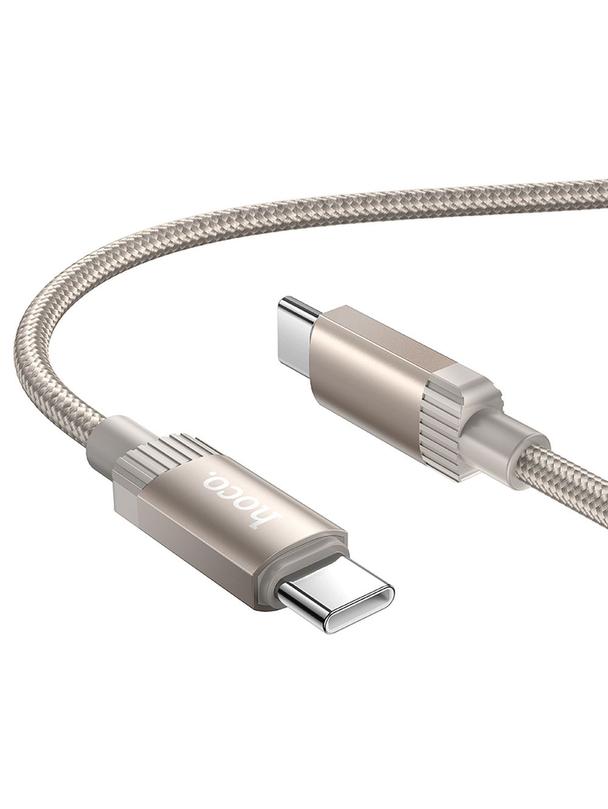 Kabel USB C do USB C Hoco 3A 60W 1 m X117 złoty