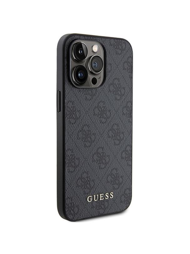 GUESS futerał do IPHONE 15 Pro GUHCP15LG4GFGR (4G Metal Logo) szary