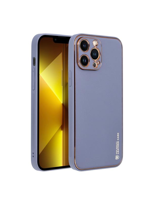 Futerał LEATHER CASE skórzany do IPHONE 12 Pro Max niebieski