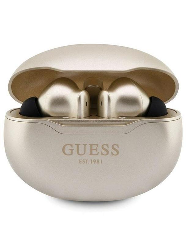 GUESS słuchawki bezprzewodowe bluetooth TWS + stacja dokująca GUTWST50ED (Classic EST) złote