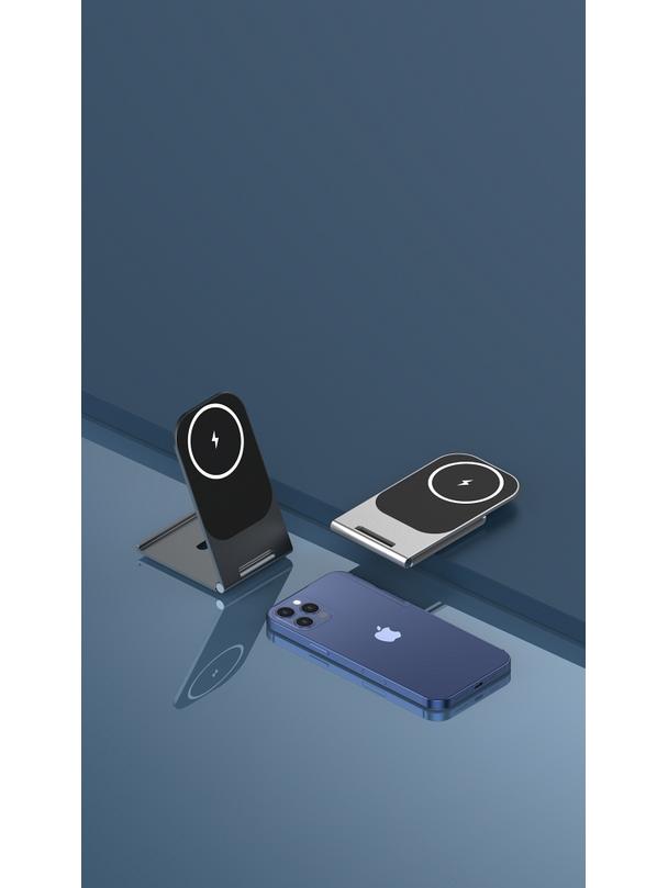 Ładowarka indukcyjna Veger kompatybilna z MagSafe 2A 15W Y56 czarna