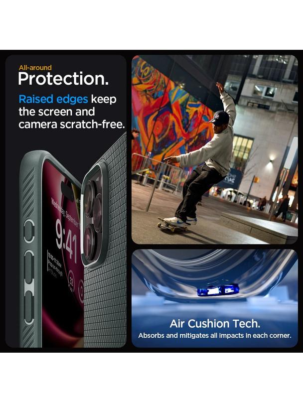 SPIGEN futerał LIQUID AIR do IPHONE 15 Pro Max abyss green