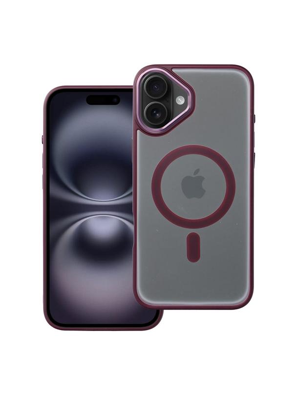 Futerał MATTE MAG COVER kompatybilny z MagSafe do IPHONE 16 Plus czerwony