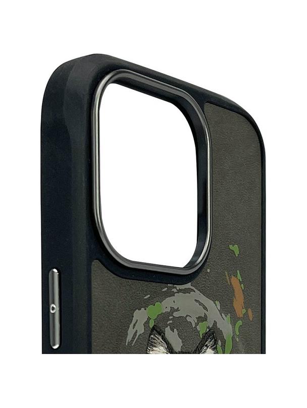 NIMMY futerał WILK kompatybilny z MagSafe do IPHONE 16 Pro ciemno szary