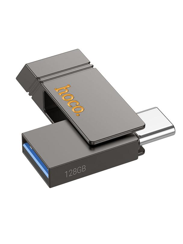 Pendrive 64GB USB 3.2 (USB A + USB C) Hoco UD14 szary