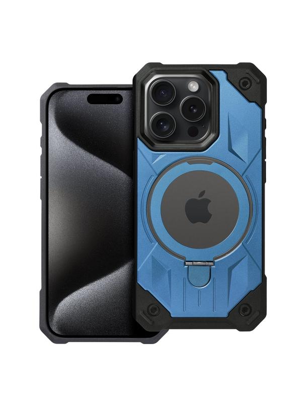 Futerał ARMOR MAG COVER kompatybilny z MagSafe do IPHONE 15 Pro niebieski