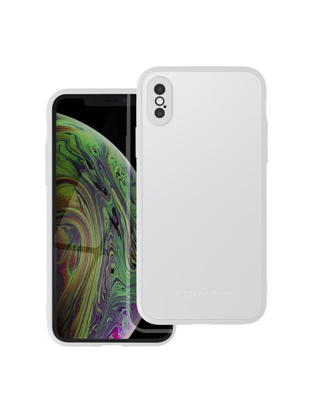 ROAR futerał MATTE GLASS do IPHONE XS stalowy