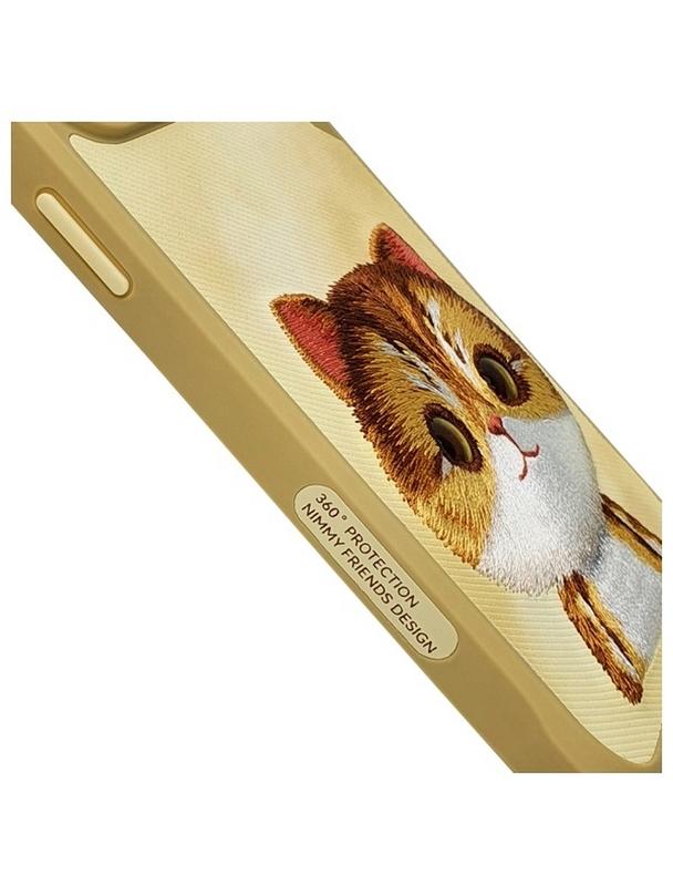 NIMMY futerał BIG EYED PET 2.0 Cat do IPHONE 15 Pro khaki