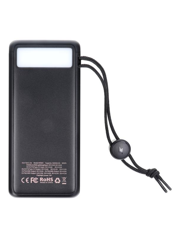 Powerbank Veger Tank Lite (W5001) PD QC3.0 5A 22,5W  50000 mAh czarny