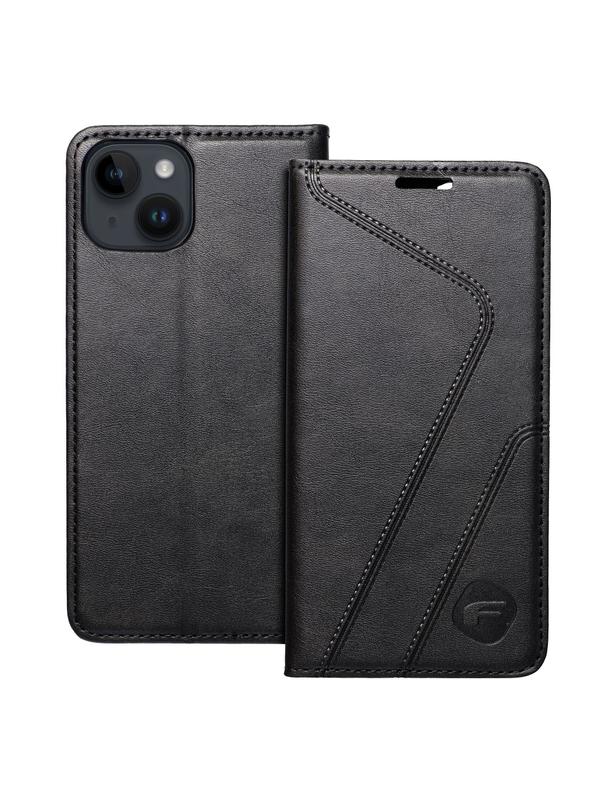 Pokrowiec na iPhone 14 Forcell F-Protect RFID Blocker Book czarny