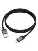 Kabel USB A do Lightning Hoco 2,4A z wyświetlaczem 1 m X118 czarny