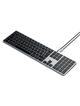 Klawiatura przewodowa USB C QWERTY Satechi Slim W3 Wired ST-UCSW3M szara