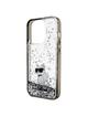 KARL LAGERFELD futerał do IPHONE 14 Pro Max KLHCP14XLKCNSK (Liquid Glitter C) transparentny