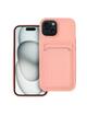 Futerał CARD CASE do IPHONE 15 różowy