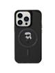 KARL LAGERFELD futerał do IPHONE 15 Pro KLHMP15LHFCKNOK (Ikonik + MAG) czarny