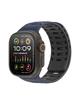 DUX DUCIS pasek CS magnetyczny silikonowy do Apple Watch 42/44/45/46/49 mm granatowo czarny