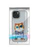 NIMMY futerał GLASSES COOL CAT do IPHONE 15 szary