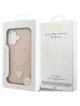 GUESS futerał do IPHONE 17 kompatybilny z MagSafe GUHMP17SPSDTSCMP (PU W/ Triangle Logo) różowy