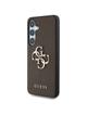 GUESS futerał do SAMSUNG S25 GUHCS25SPGT4MBW (PU Grained Big 4G and Classic Logo) brązowy