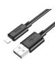 Kabel USB A do Lightning Hoco 2,4A 1 m X88 czarny