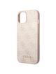 GUESS futerał do IPHONE 14 GUHCP14SG4GFPI (4G Gold Logo) różowy