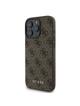 GUESS futerał do IPHONE 16 Pro GUHCP16LG4GFBR (PU 4G Classic) brązowy