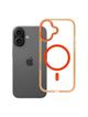 Futerał FRAME CLEAR HYBRID MAG COVER kompatybilny z MagSafe do IPHONE 17 pomarańczowy