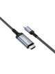 Kabel USB C do HDMI Hoco 4K 30Hz 2 m UA43 stalowy szary