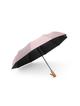 Automatyczny składany parasol z drewnianą rączką 10-ramienny XXL 115 cm różowy