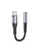 Adapter AUX Jack 3,5 mm do USB C Hoco LS33 szary