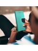 Kabura FANCY Book do SAMSUNG J5 2016 granatowo miętowy