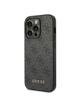 GUESS futerał do IPHONE 14 Pro GUHCP14LG4GFGR (4G Gold Logo) szary
