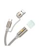Kabel USB A / USB C do LED light Hoco 0,3 m UA38C złoty