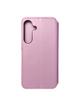 Kabura DUAL POCKET Book do SAMSUNG S25 jasny różowy