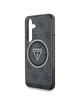 GUESS futerał do SAMSUNG S25 GUHMS25SHG4PRTGK (Magnetic IML Metal Glitter 4G Circle Triangle) czarny